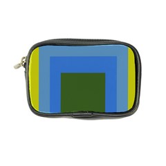 Plaid Green Blue Yellow Coin Purse by Mariart