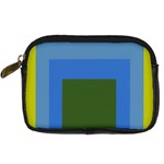 Plaid Green Blue Yellow Digital Camera Cases Front