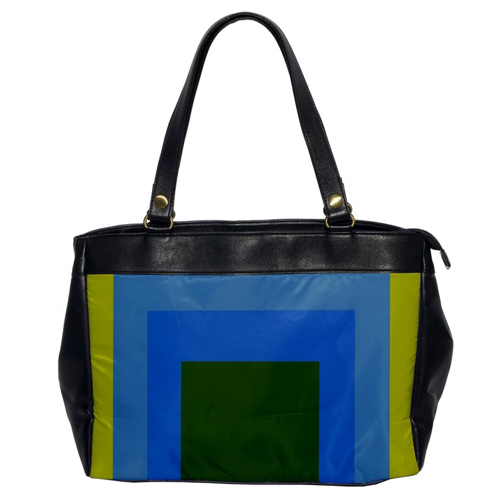 Plaid Green Blue Yellow Office Handbags