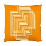 Orange Line Plaid Standard Cushion Case (One Side) Front