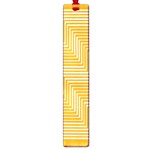 Orange Line Plaid Large Book Marks Front