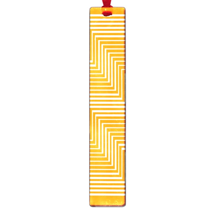 Orange Line Plaid Large Book Marks