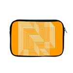 Orange Line Plaid Apple MacBook Pro 15  Zipper Case Front