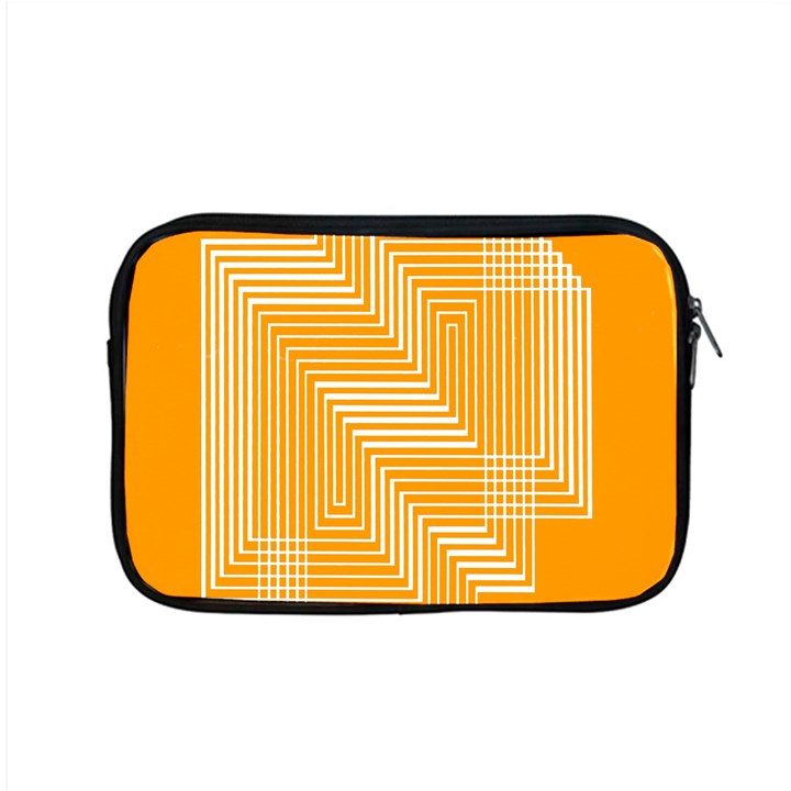 Orange Line Plaid Apple MacBook Pro 15  Zipper Case