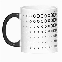 Polka Circle Round Black White Hole Morph Mugs by Mariart