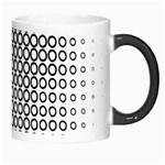 Polka Circle Round Black White Hole Morph Mugs Right