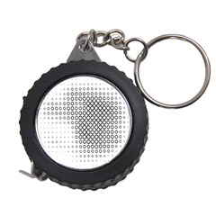 Polka Circle Round Black White Hole Measuring Tapes by Mariart