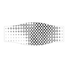 Polka Circle Round Black White Hole Stretchable Headband