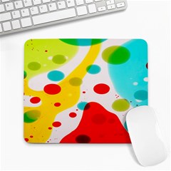 Polkadot Color Rainbow Red Blue Yellow Green Large Mousepads by Mariart