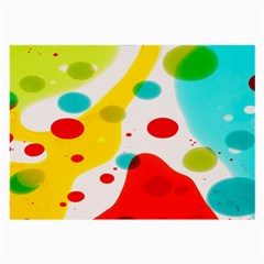 Polkadot Color Rainbow Red Blue Yellow Green Large Glasses Cloth (2-side) by Mariart