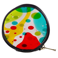 Polkadot Color Rainbow Red Blue Yellow Green Mini Makeup Bags by Mariart