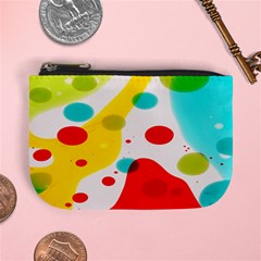 Polkadot Color Rainbow Red Blue Yellow Green Mini Coin Purses by Mariart