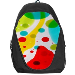 Polkadot Color Rainbow Red Blue Yellow Green Backpack Bag by Mariart