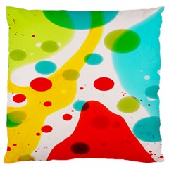 Polkadot Color Rainbow Red Blue Yellow Green Standard Flano Cushion Case (two Sides) by Mariart