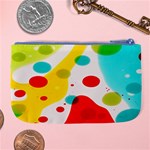 Polkadot Color Rainbow Red Blue Yellow Green Large Coin Purse Back