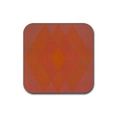 Live Three Term Side Card Orange Pink Polka Dot Chevron Wave Rubber Coaster (square)  by Mariart