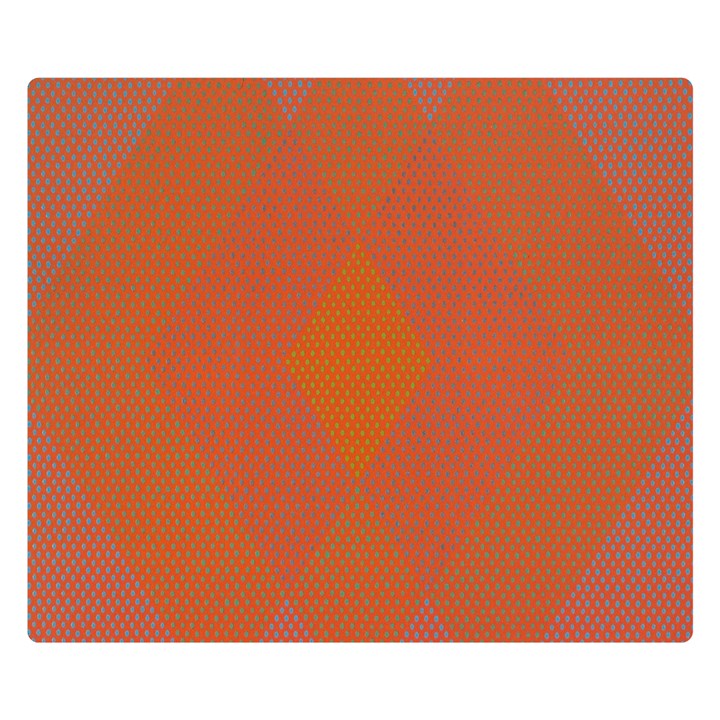 Live Three Term Side Card Orange Pink Polka Dot Chevron Wave Double Sided Flano Blanket (Small) 