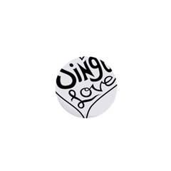 Singer Love Sign Heart 1  Mini Buttons