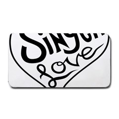 Singer Love Sign Heart Medium Bar Mats by Mariart