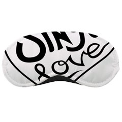 Singer Love Sign Heart Sleeping Masks by Mariart