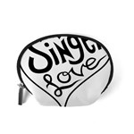 Singer Love Sign Heart Accessory Pouches (Small)  Back