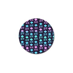 Polkadot Plaid Circle Line Pink Purple Blue Golf Ball Marker by Mariart