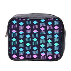 Polkadot Plaid Circle Line Pink Purple Blue Mini Toiletries Bag 2-side by Mariart