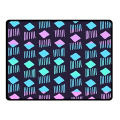 Polkadot Plaid Circle Line Pink Purple Blue Fleece Blanket (small)