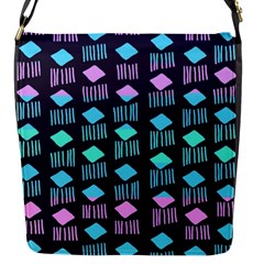 Polkadot Plaid Circle Line Pink Purple Blue Flap Messenger Bag (s) by Mariart