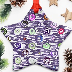 Painted Circles           Ornament (star) by LalyLauraFLM