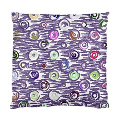 Painted Circles     Standard Cushion Case (two Sides) by LalyLauraFLM