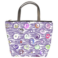 Painted Circles      Bucket Bag by LalyLauraFLM