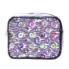 Painted Circles           Mini Toiletries Bag (one Side) by LalyLauraFLM