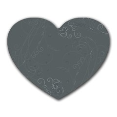 Floral Design Heart Mousepads by ValentinaDesign