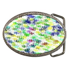 Paint On A White Background           Belt Buckle by LalyLauraFLM