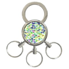 Paint On A White Background           3-ring Key Chain by LalyLauraFLM