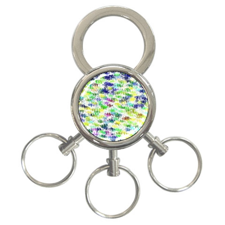 Paint on a white background           3-Ring Key Chain