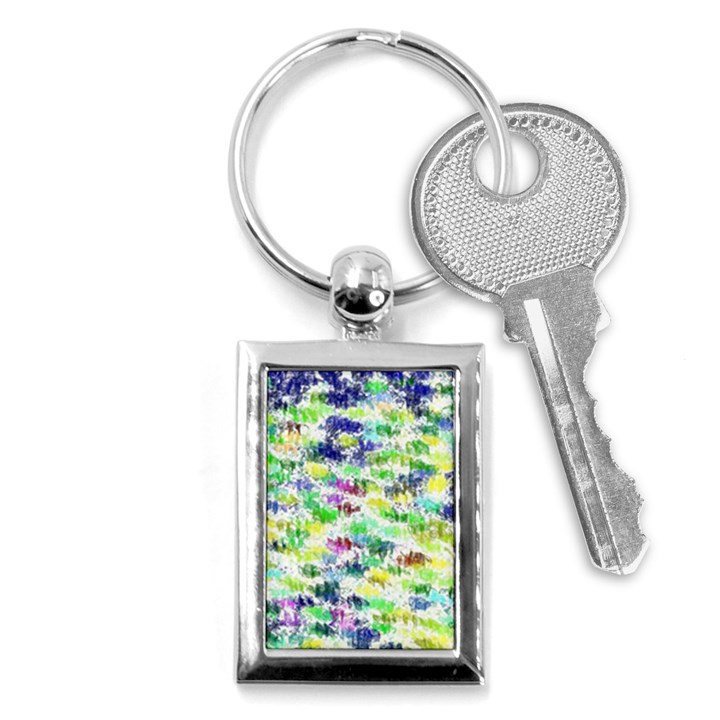 Paint on a white background           Key Chain (Rectangle)