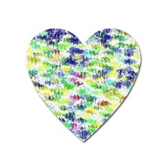 Paint On A White Background           Magnet (heart) by LalyLauraFLM