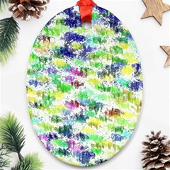 Paint on a white background           Ornament (Oval)