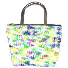 Paint On A White Background      Bucket Bag by LalyLauraFLM