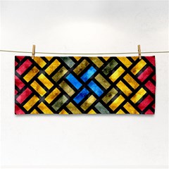 Metal Rectangles            Hand Towel by LalyLauraFLM