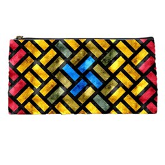 Metal Rectangles      Pencil Case by LalyLauraFLM