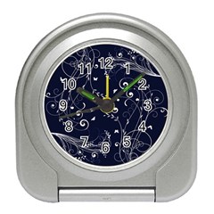 Floral Design Travel Alarm Clocks by ValentinaDesign