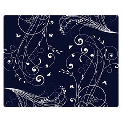 Floral Design Double Sided Flano Blanket (medium)  by ValentinaDesign