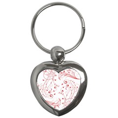 Floral Design Key Chains (heart)  by ValentinaDesign