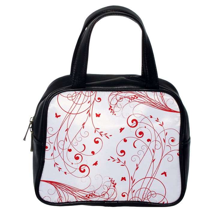 Floral design Classic Handbags (One Side)