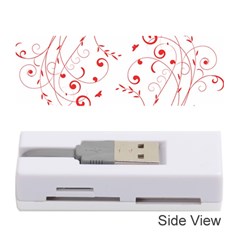 Floral Design Memory Card Reader (stick)  by ValentinaDesign