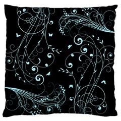 Floral Design Large Cushion Case (two Sides) by ValentinaDesign