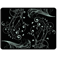 Floral Design Fleece Blanket (large) 